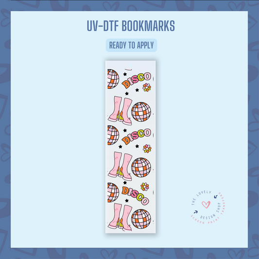 Disco Boots - UV DTF Bookmark Decal (Ready to Ship) May 20