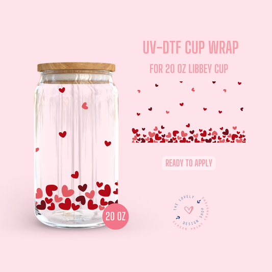 Heart Jar - UV DTF 20 oz Libbey Cup Wrap - Dec 9