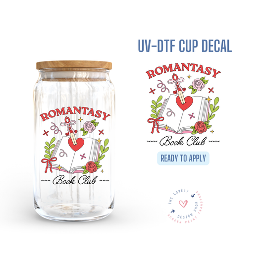 Romantasy Book Club - UV DTF Cup Decal - Nov 18