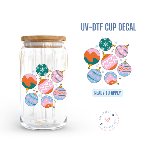 Bright Ornaments - UV DTF Cup Decal - Oct 8