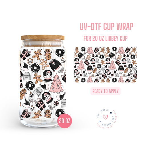 Christmas Spirit - UV DTF 20 oz Libbey Cup Wrap - Nov 18