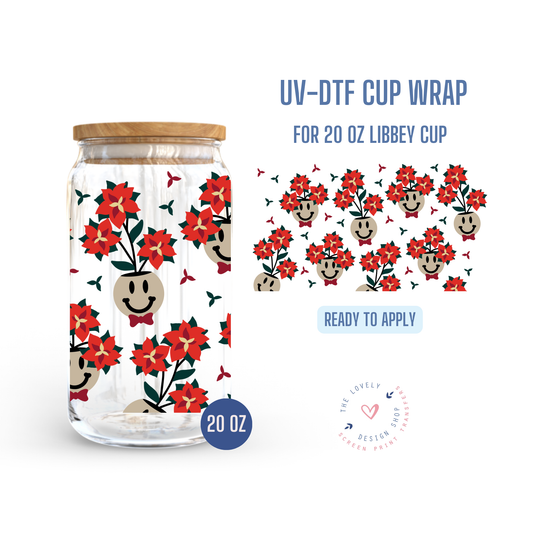 Gingerbread Planters - UV DTF 20 oz Libbey Cup Wrap - Oct 28