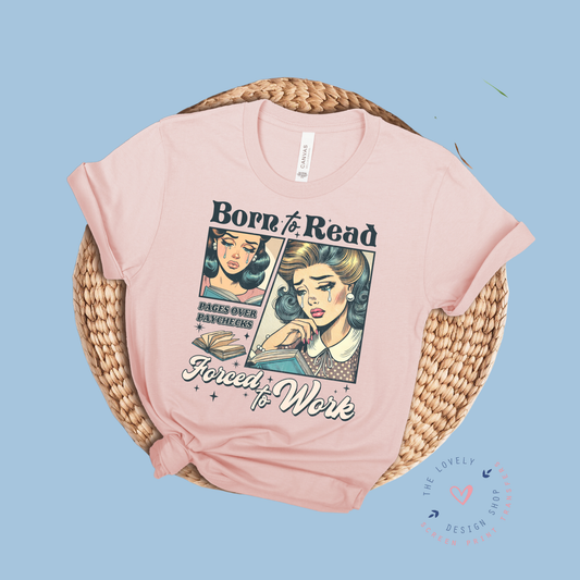 Born To Read - FULL COLOR DTF TRANSFER (PRE ORDER - SHIPS SEP 16TH - SEP 20TH)