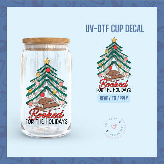 Booked For The Holidays - UV DTF Cup Decal - Sep 30