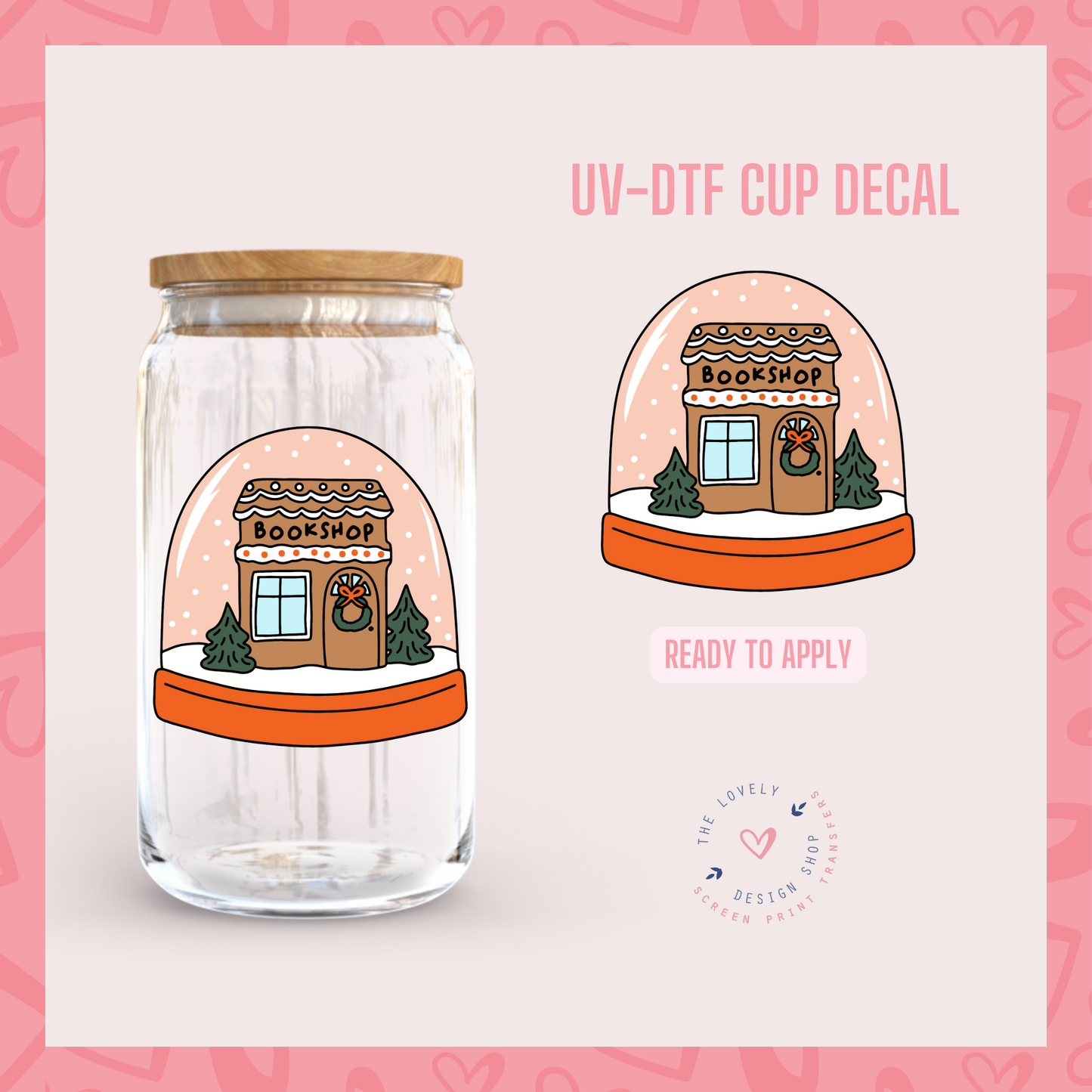 Winter Book Shop - UV DTF Cup Decal - Oct 21