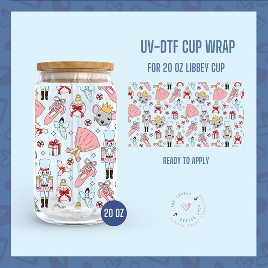 Classic Nutcracker - UV DTF 20 oz Libbey Cup Wrap - Nov 18