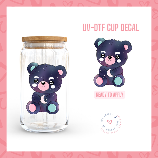 Night Bear - UV DTF Cup Decal - Jul 15