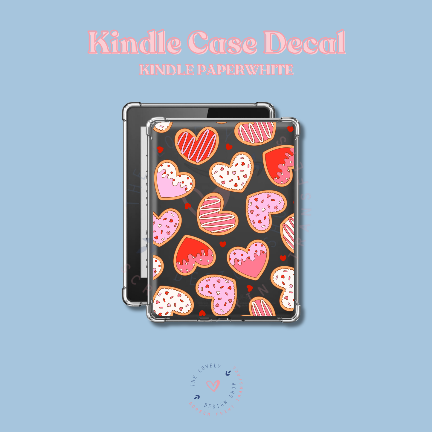 Valentine Sugar Cookies - UV DTF Kindle Decal