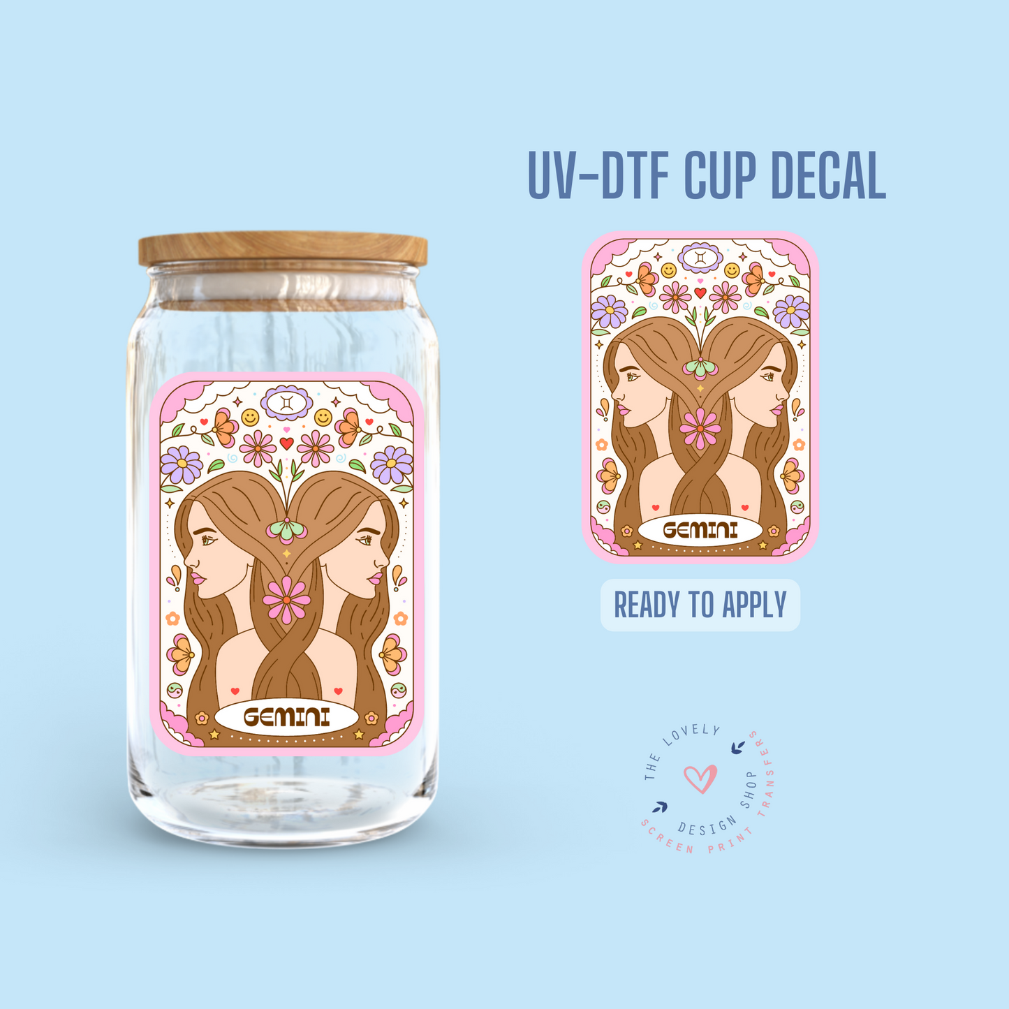 Zodiac Signs Tarot Cards Bundle - UV DTF Cup Decal (Ready to Ship) May 20