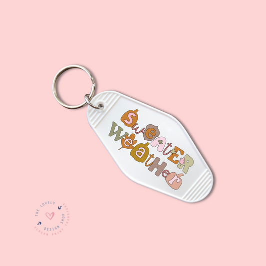 Sweater Weather -  Keychain UV DTF Decal - Sep 9