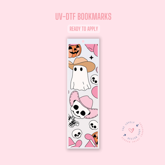 Howdy Halloween Characters - UV DTF Bookmark Decal - Jul 15