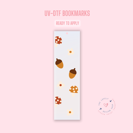 Micro Mushrooms - UV DTF Bookmark Decal - Sep 9