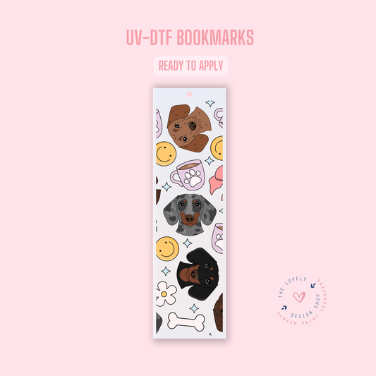 Dachshund - UV DTF Bookmark Decal - Nov 4