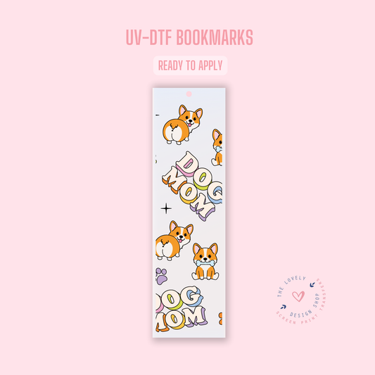 Dog Mom - UV DTF Bookmark Decal (Ready to Ship) Jun 10