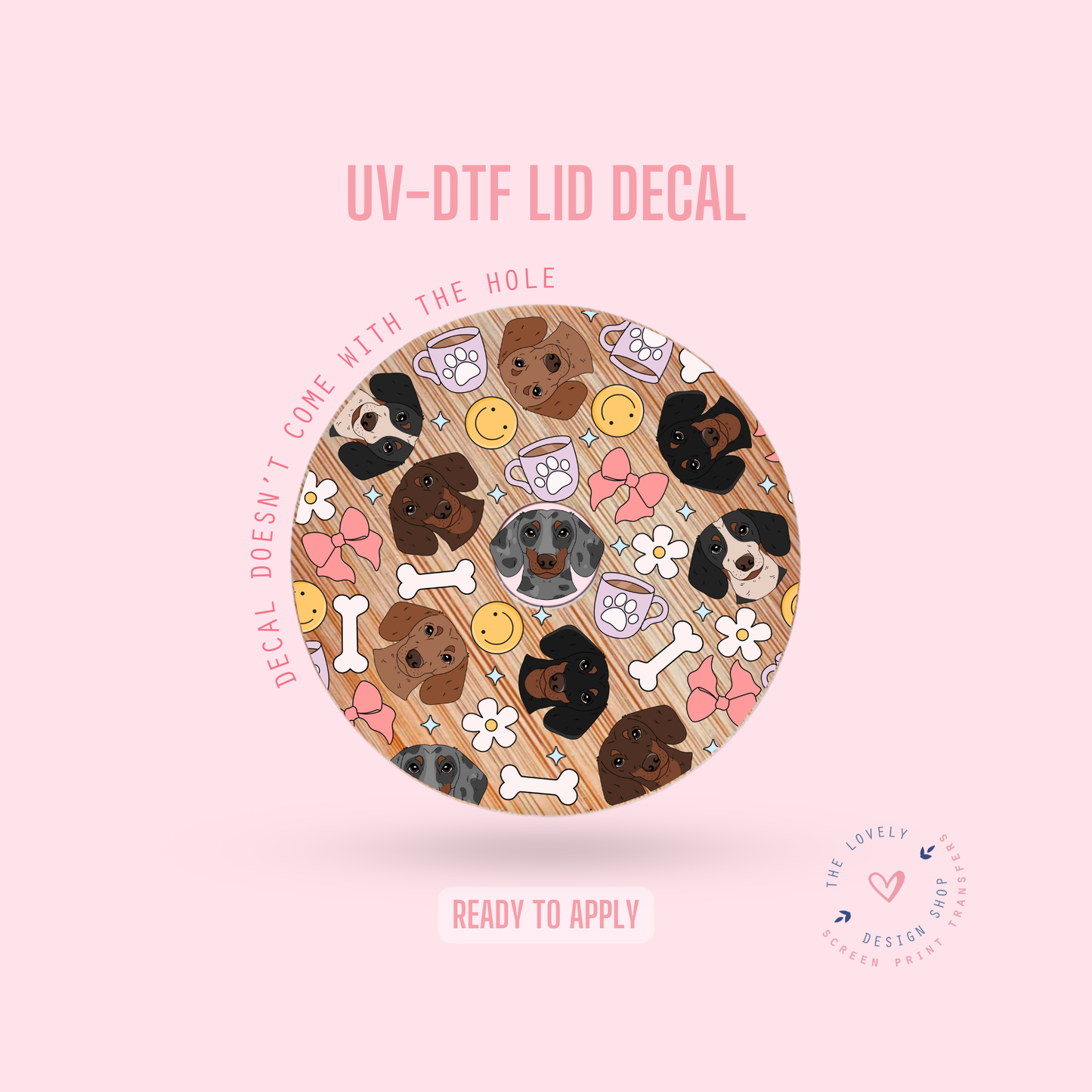 Dachshund - UV DTF Lid Decal - Nov 4