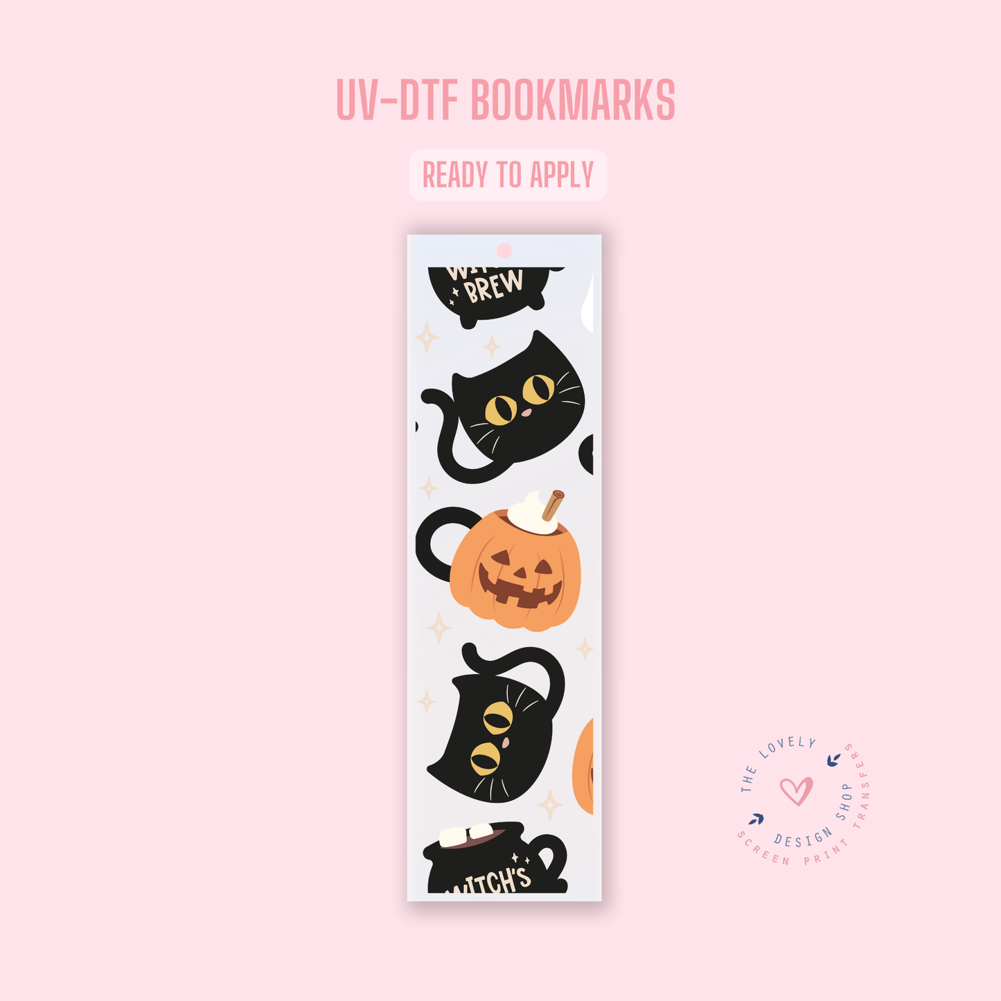 Halloween Mugs - UV DTF Bookmark Decal - Oct 15