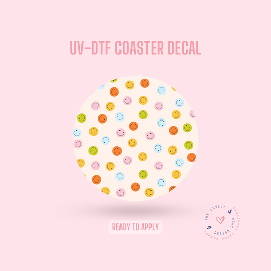 Caritas Felices - UV DTF Coaster Decal (Ready to Ship) Jul 1