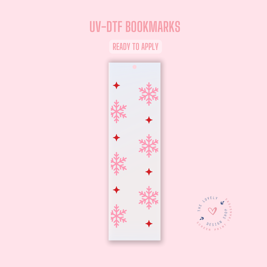 Snowflakes - UV DTF Bookmark Decal - Sep 16