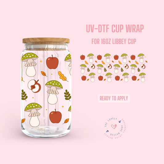 Fall Apple Mush - UV DTF 16 oz Libbey Cup Wrap - Sep 23