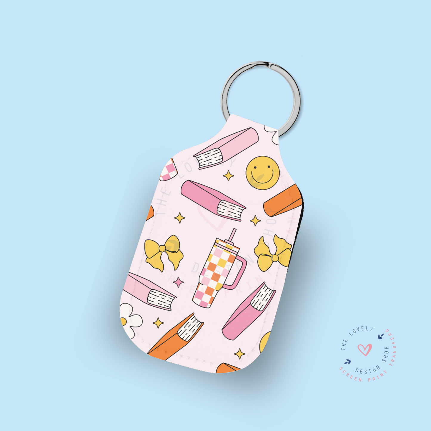 Bookish Smileys - Hand Sanitizer Holder