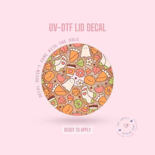 Cozy Halloween - UV DTF Lid Decal - Aug 19