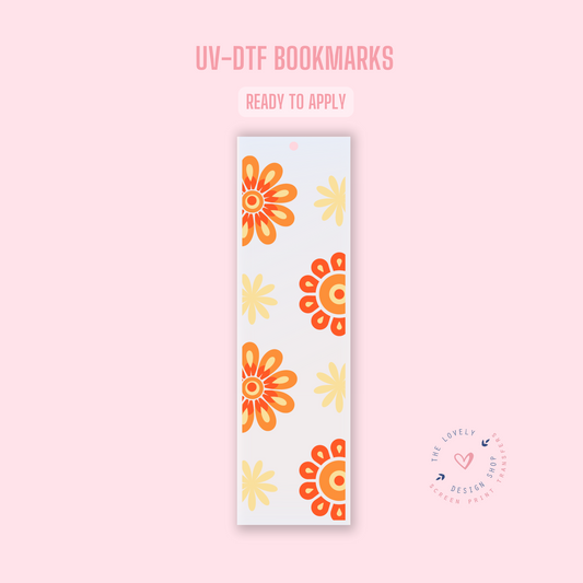 Cutie Flowers - UV DTF Bookmark Decal (Ready to Ship) Apr 29