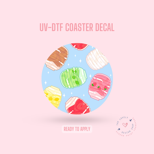 Aguas Frescas - UV DTF Coaster Decal (Ready to Ship) Jun 10