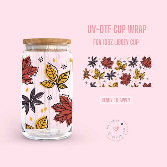 Ohh Fall!! - UV DTF 16 oz Libbey Cup Wrap - Sep 9