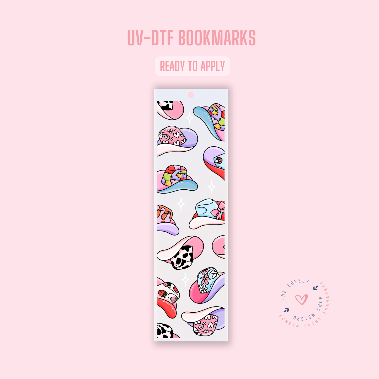 Cowgirl Hats - UV DTF Bookmark Decal - Dec 23