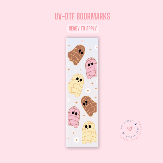 Spooky Pan Dulce - UV DTF Bookmark Decal - Jul 22