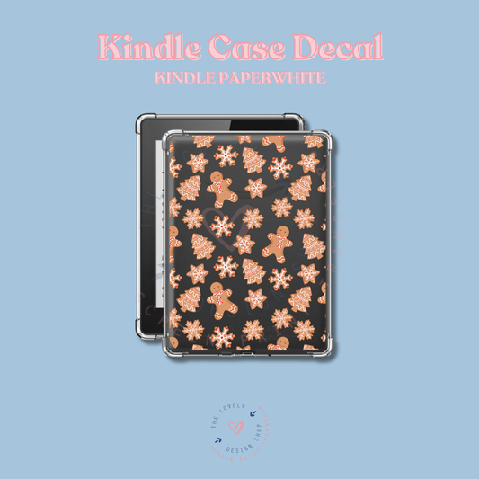 Classic Gingerbread Cookies - UV DTF Kindle Decal