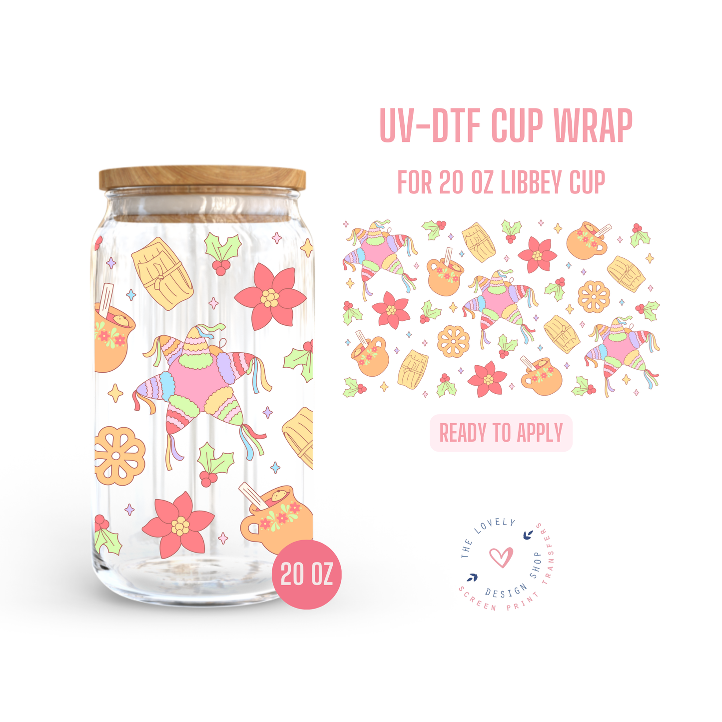 Posada - UV DTF 20 oz Libbey Cup Wrap - Nov 18