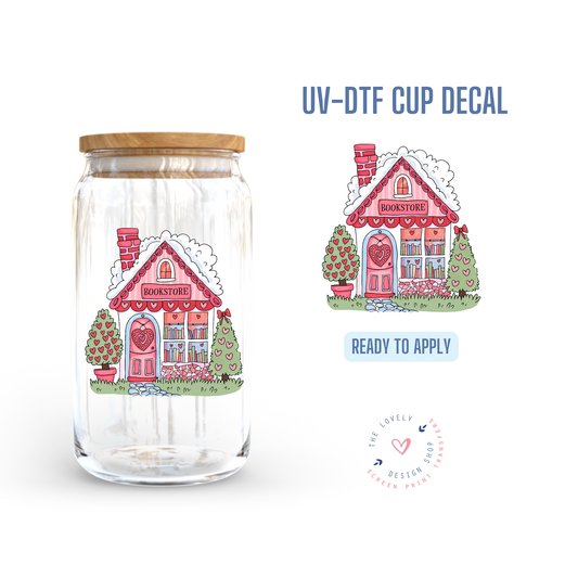 Valentine Book Shop - UV DTF Cup Decal - Dec 2