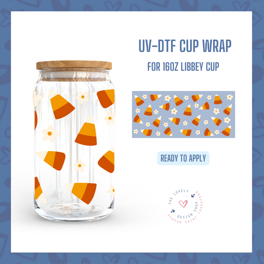 Halloween Treats - UV DTF 16 oz Libbey Cup Wrap (Ready to Ship)