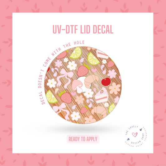 Spring Picnic - UV DTF Lid Decal (Ready to Ship) May 20