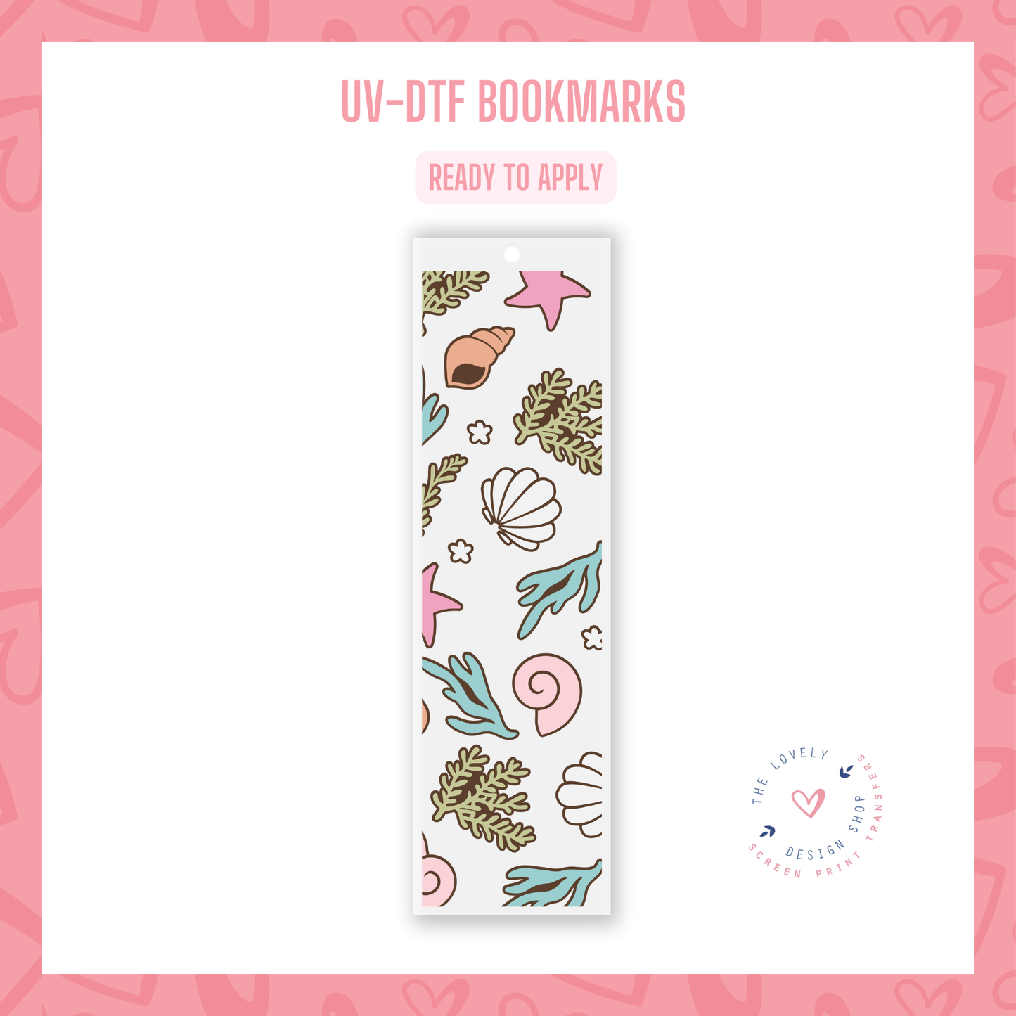 Under The Sea - UV DTF Bookmark Decal (Ready to Ship) Jun 24