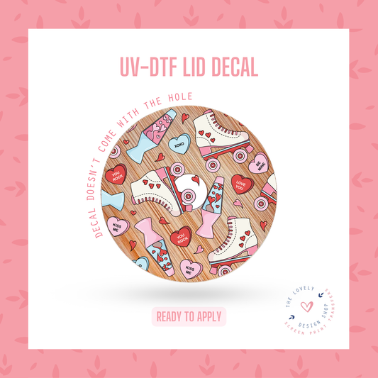 Love Lava Lamp And Skates - UV DTF Lid Decal - Dec 31