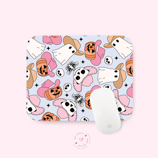 Howdy Halloween Characters - Mouse Pad