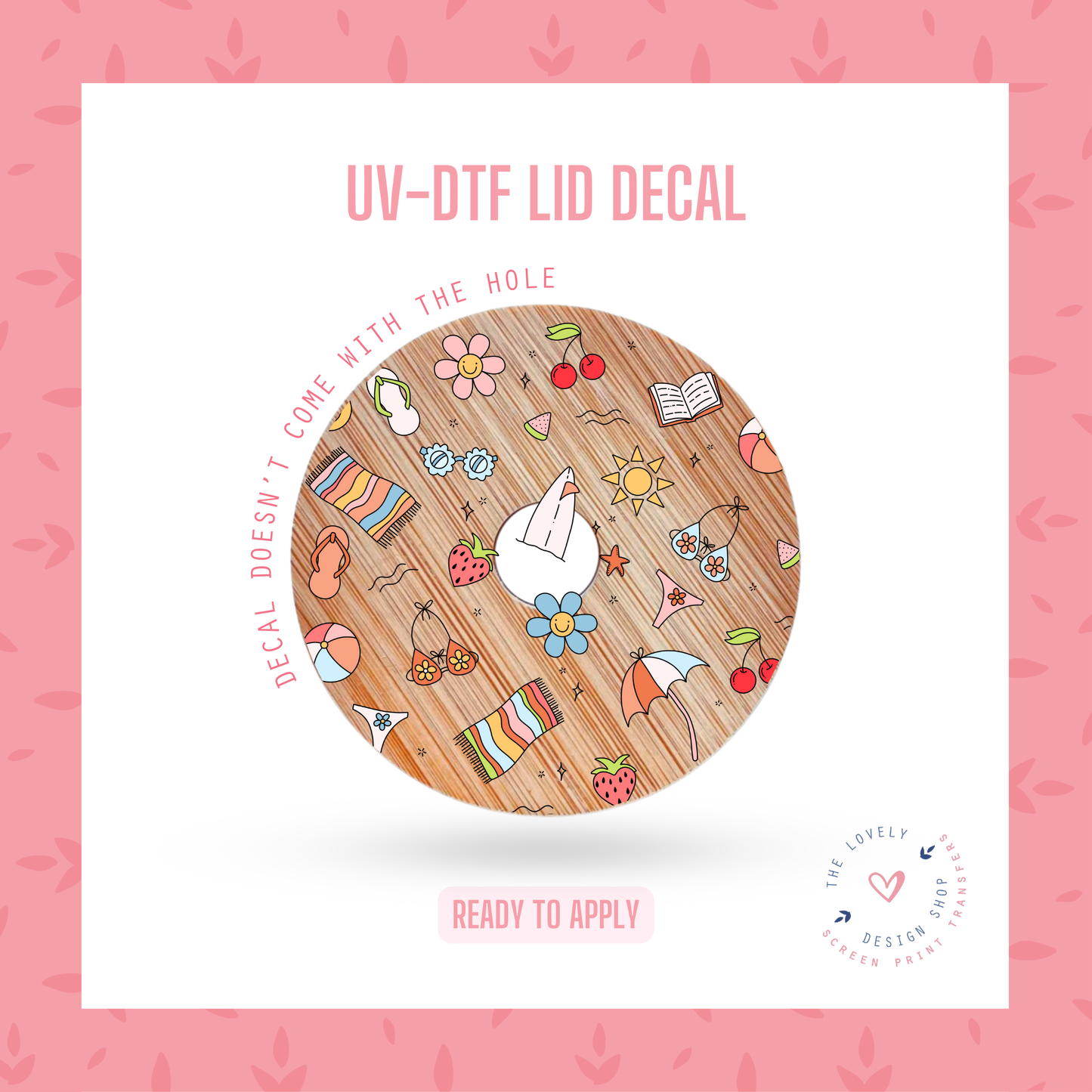 Summer Element - UV DTF Lid Decal (Ready to Ship) Jun 3