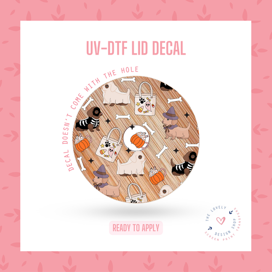 Halloween Puppies - UV DTF Lid Decal - Aug 12