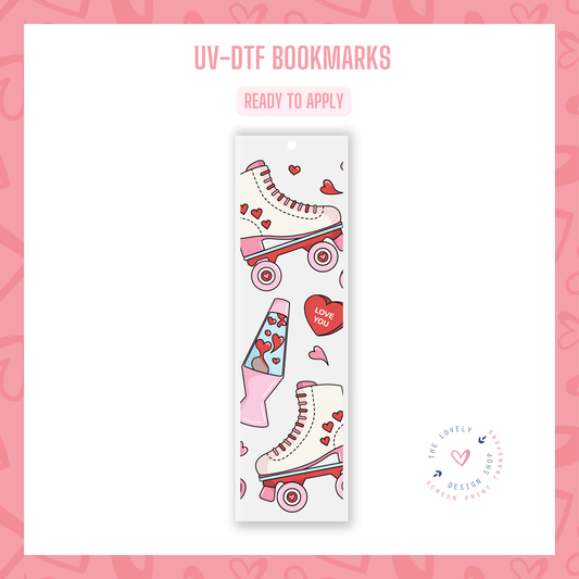 Love Lava Lamp And Skates - UV DTF Bookmark Decal - Dec 31