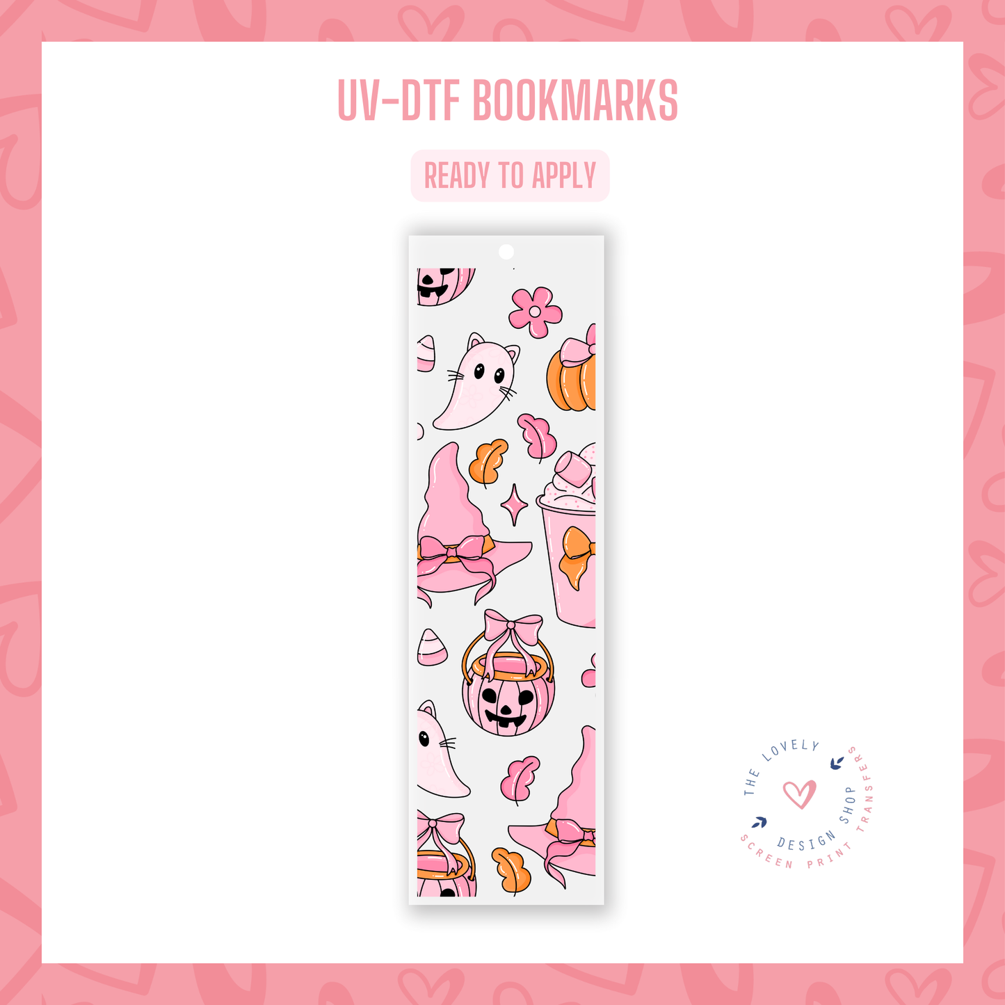 Halloween Coquette - UV DTF Bookmark Decal - Sep 3