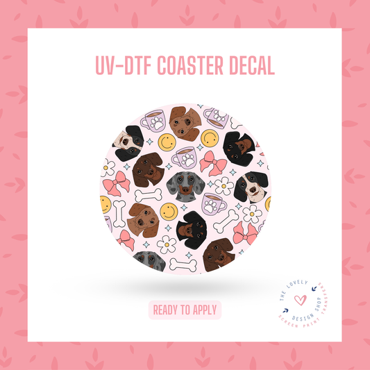 Dachshund - UV DTF Coaster Decal - Nov 4