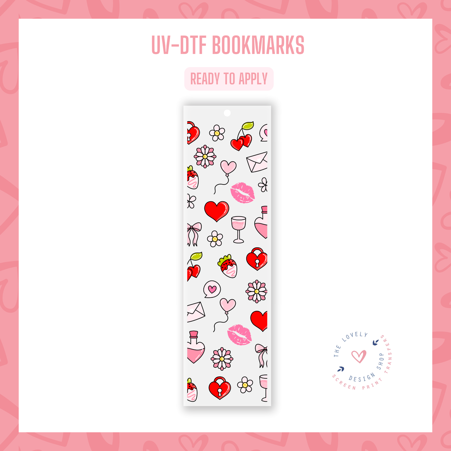 Valentine - UV DTF Bookmark Decal - Jan 6