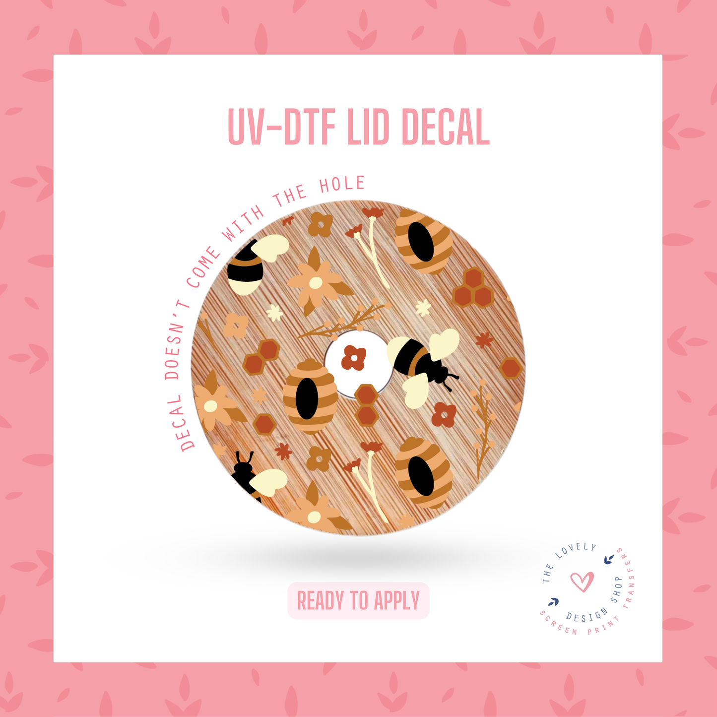 Fall Honey - UV DTF Lid Decal - Sep 9