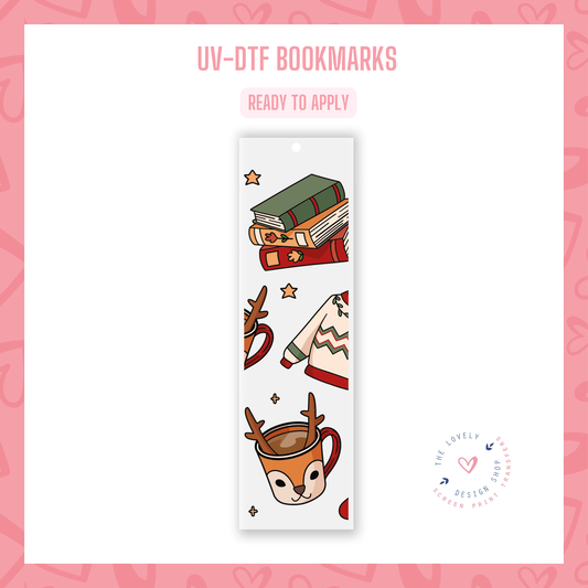 Cozy Christmas - UV DTF Bookmark Decal - Sep 30