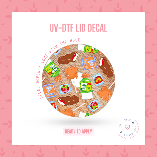 Mexican Candy - UV DTF Lid Decal (Ready to Ship) May 28