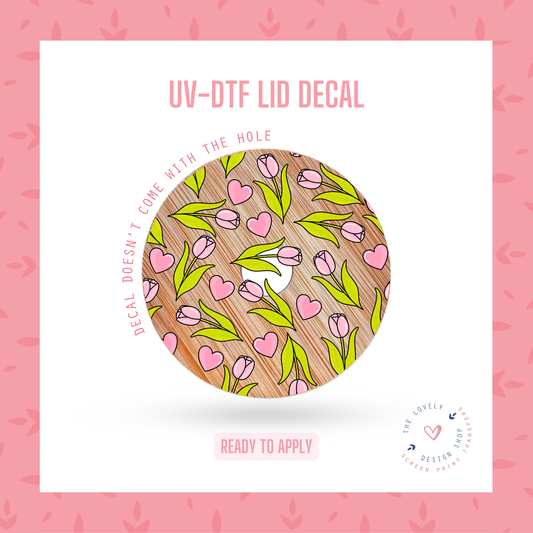 Soft Tulip - UV DTF Lid Decal - Dec 23