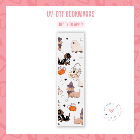 Halloween Puppies - UV DTF Bookmark Decal - Aug 12