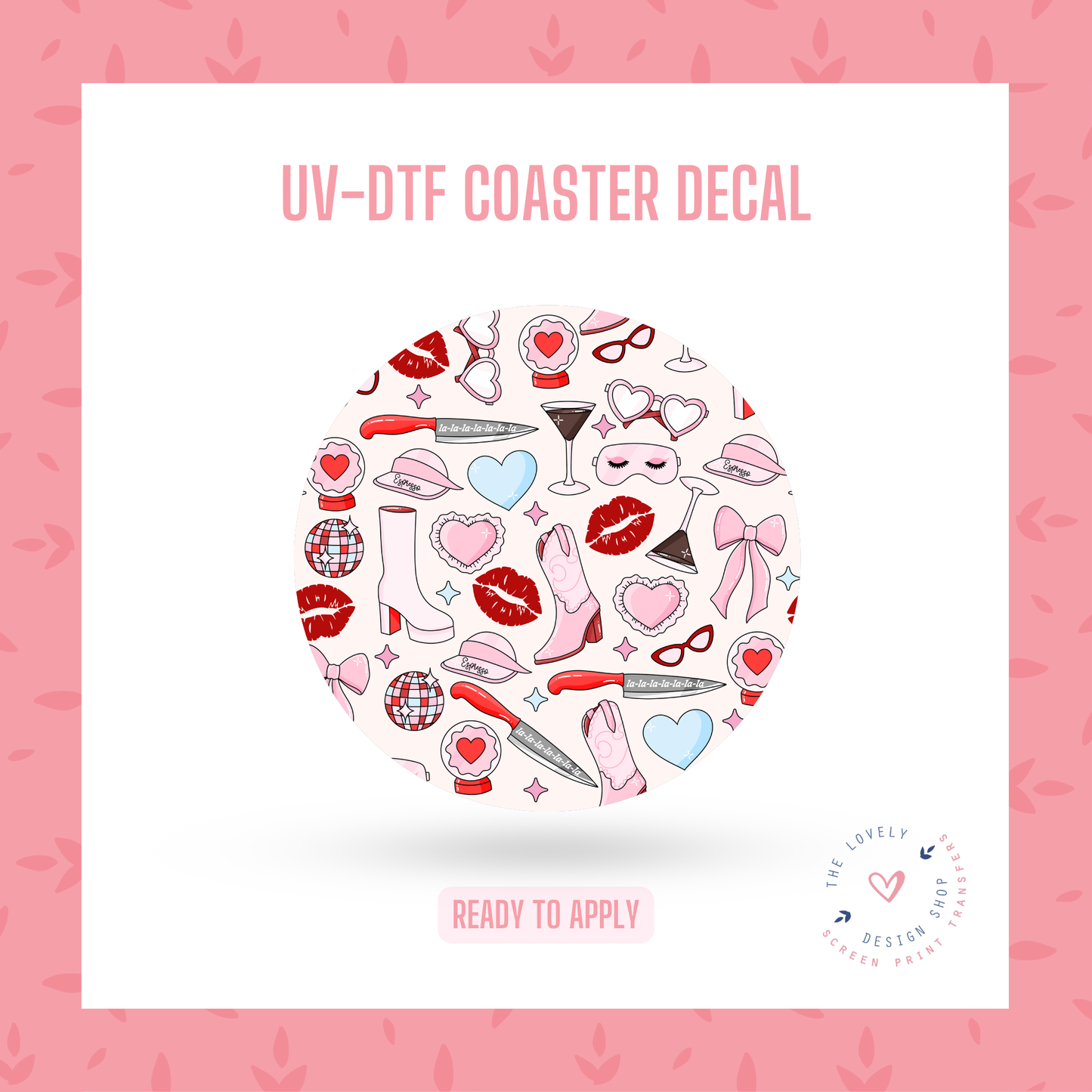 Sabrina - UV DTF Coaster Decal - Oct 21